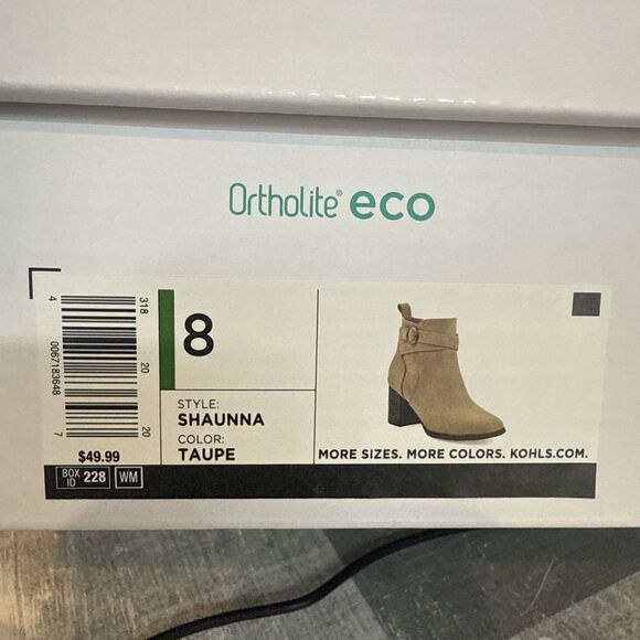 New Sonoma Sonja Suede Booties Women's 8 M Side Zip Ankle Heeled Shoes - Picture 16 of 16